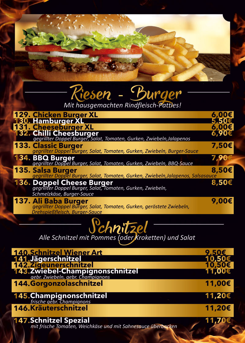 Burger / Schnitzel